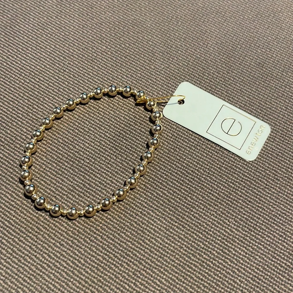 NWT Enewton Classic Grateful Pattern 5mm Bead Bracelet - Picture 2 of 4